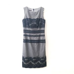 ESCADA Wool Blend Lace Floral Pencil Dress size 36